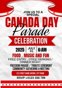 Canada Day Celebration A4 template