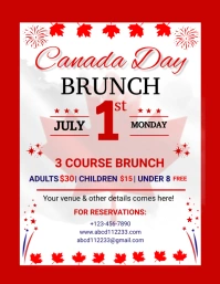 Canada Day Løbeseddel (US Letter) template