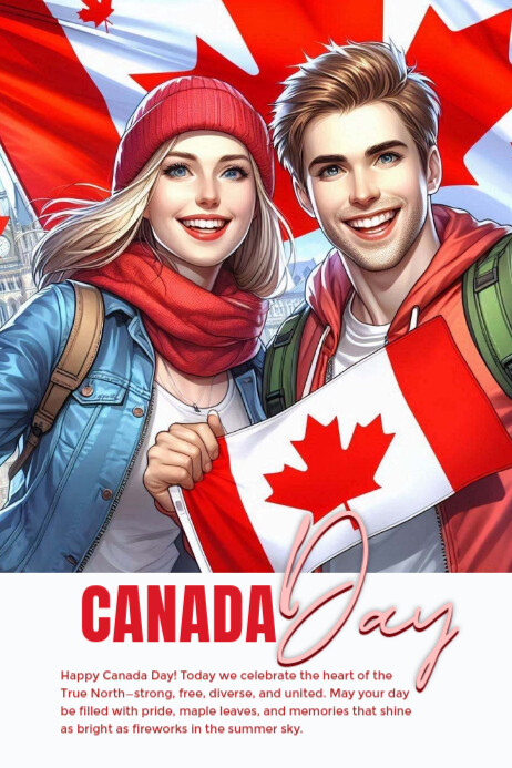 Canada day Cartaz template