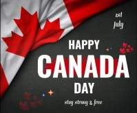 Canada day Medium Rectangle template