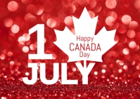 Canada Day Postcard template