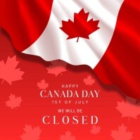 canada day Instagram-opslag template