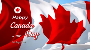 canada day Digitalt display (16:9) template