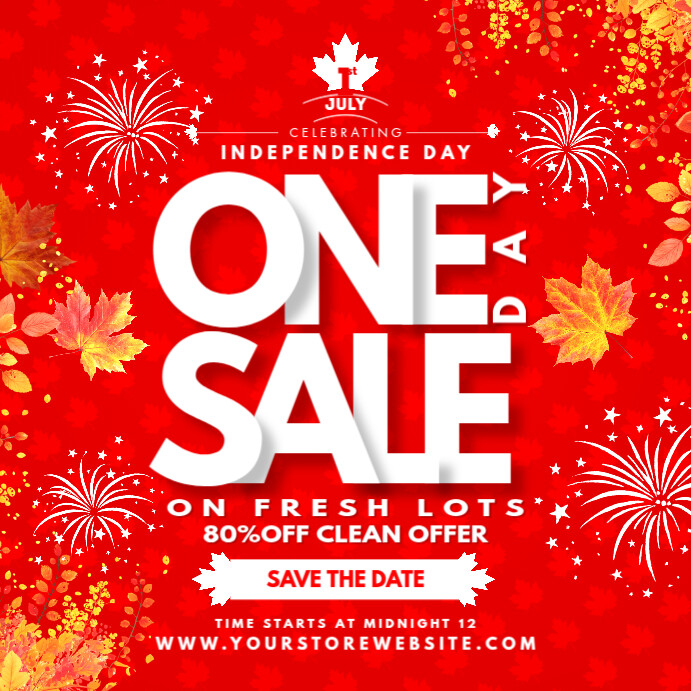 New Year Sale Canada Canada Day Sale Post Template Postermywall New Year Sale Canada Canada Day Sale Post Template Postermywall