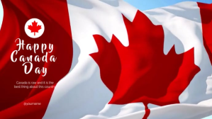 Canada Day video Digitalt display (16:9) template