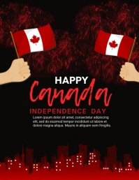 Canada Freedom Day Video Ads Flyer (format US Letter) template