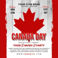 Canada Independence Day Social media Template Instagram Post