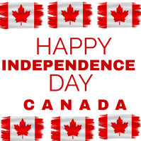 Canada independence Instagram Post template
