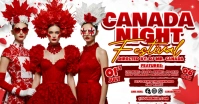 Canada Night Festival Celebration delt Facebook-billede template