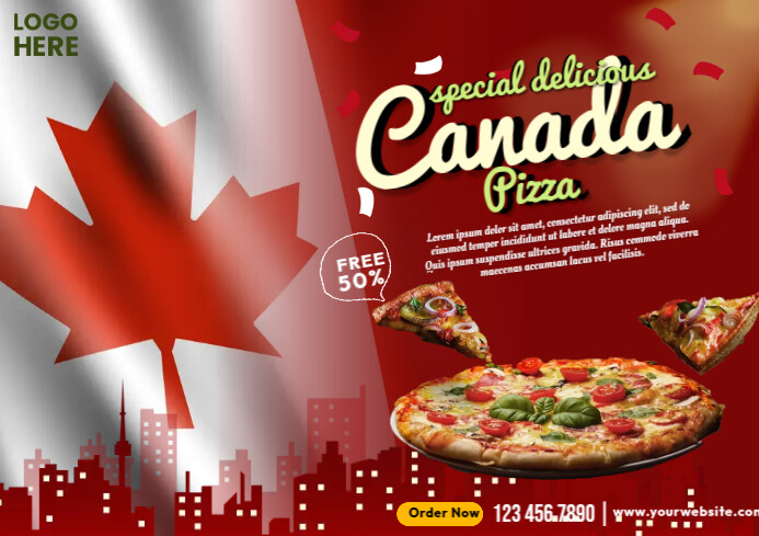 Canadian English Menu. Example Canadian Menu Template | PosterMyWall