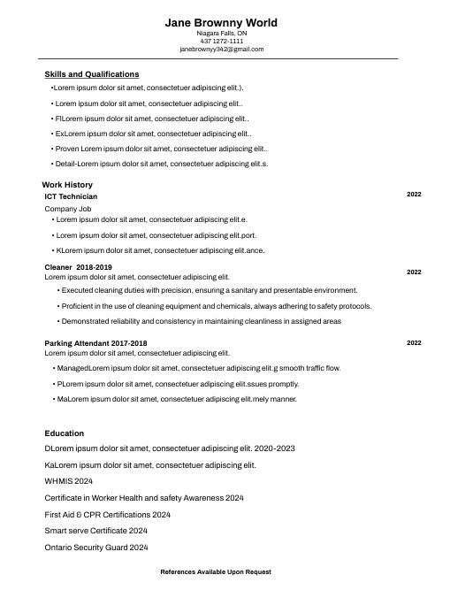 สำเนา Canadian professional resume template PosterMyWall
