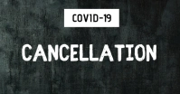 Cancellation Event Banner Information covid19 Facebook Shared Image template