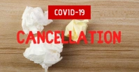 Cancellation Event Banner Information covid19 Facebook Shared Image template