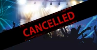 Cancelled Banner Header Information Customer Facebook-gebeurtenisomslag template
