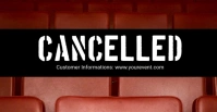 cancelled Banner Header Information Customer Sampul Acara Facebook template