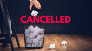 cancelled Banner Header Information Customer Digitalanzeige (16:9) template