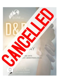 Cancelled Flyer A4 template