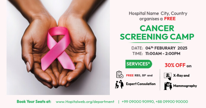Screening Ad Cancer Screening Campaign Post Template | PosterMyWall