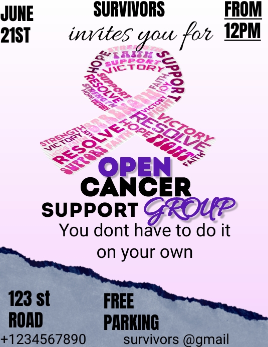 Copy of Cancer support group | PosterMyWall