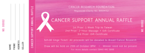Pink Charity Raffle Facebook-omslagfoto Template