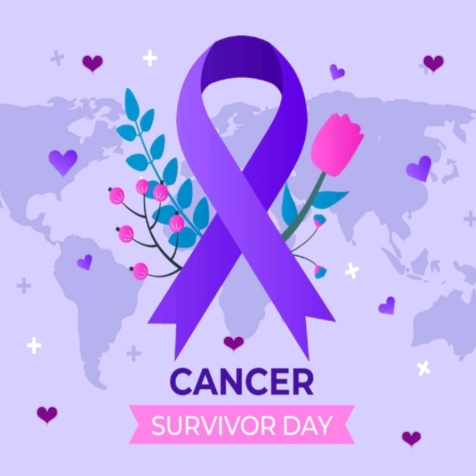 Cancer survivor Day Instagram post Template PosterMyWall