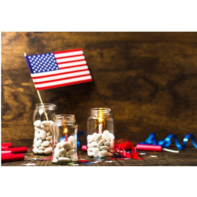 Candle Colour Background Of National President Day  Instagram Post template