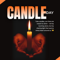 Candle day Instagram Post template