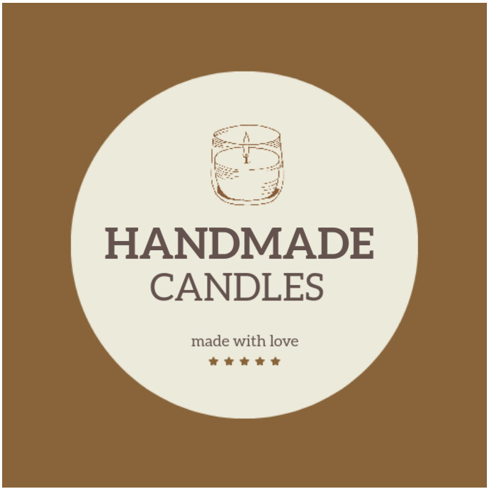 Candle shop logo template