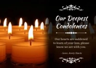 Candle Sympathy Video Card A6 template