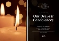 Candle Sympathy Video Card A6 template