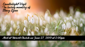 Customizable Design Templates For Candlelight Vigil