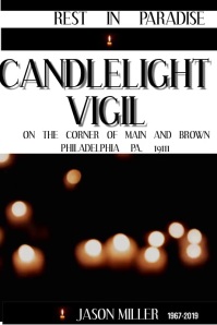 Customizable Design Templates For Candlelight Vigil