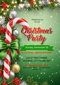 Candy Cane Gathering A4 template