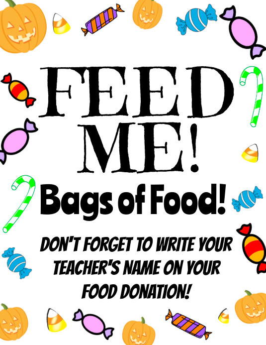 Candy Donation Template PosterMyWall