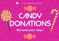 Candy donations Flyer A3 template