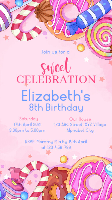 Candyland Invitations Candyland Invitations