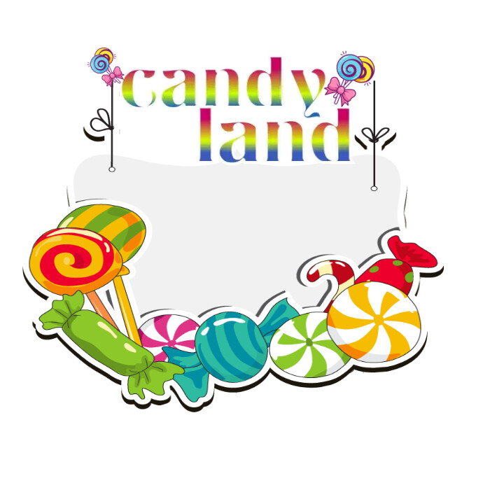 Printable Candyland Templates Candy Land Board Game Template By