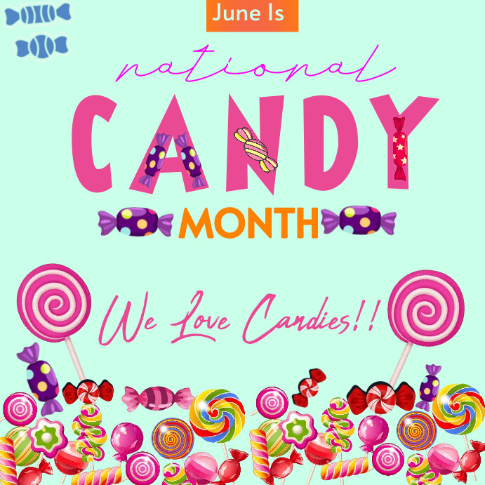 June Candy Header Candy month Template | PosterMyWall