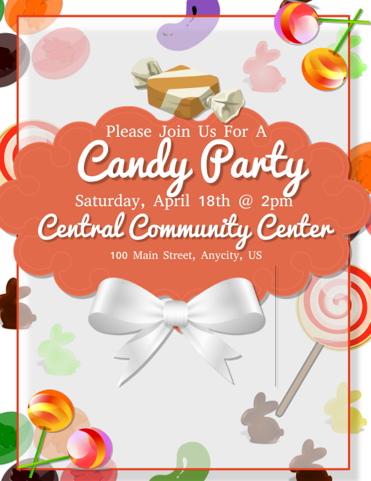 Candy Party Template | PosterMyWall