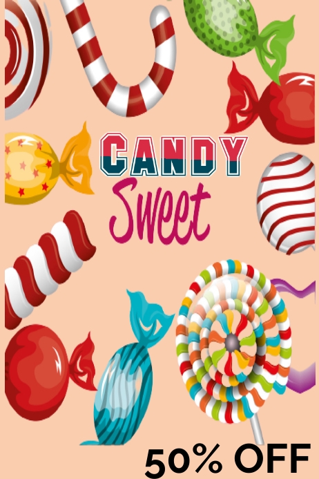 candy poster design Template | PosterMyWall