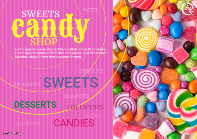 Candy Shop Post Copy of Candy Shop Postcard | PosterMyWall