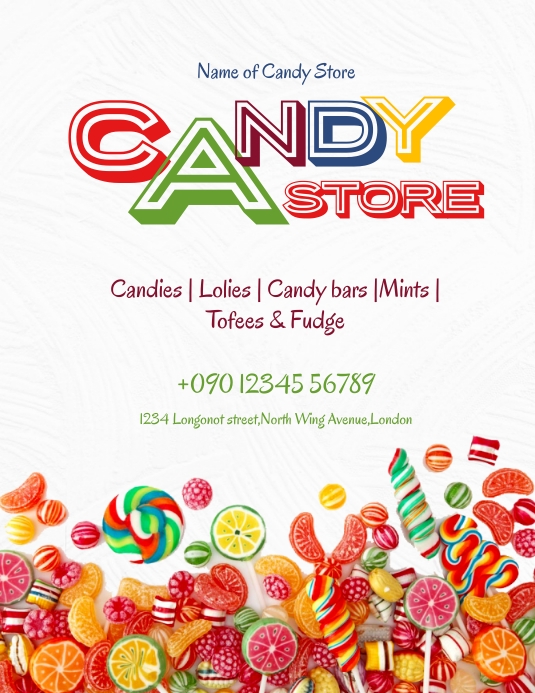Copy of CANDY STORE FLYER | PosterMyWall Copy of CANDY STORE FLYER | PosterMyWall