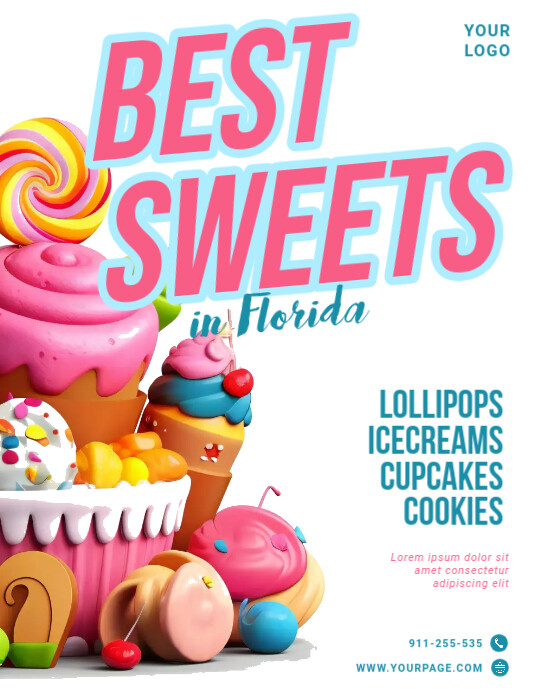 Candy Store Flyer Template PosterMyWall
