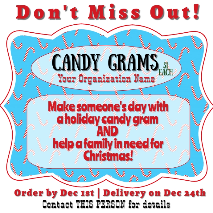 CandyGrams Template | PosterMyWall candygrams-template-postermywall