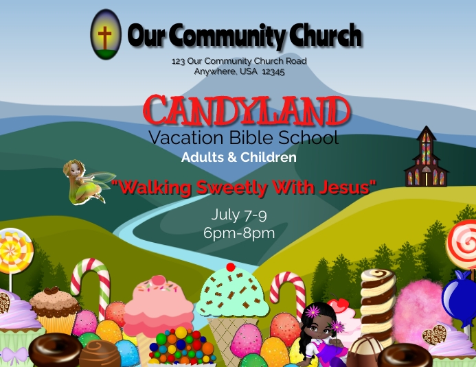 Candyland Vbs 2 Templat PosterMyWall