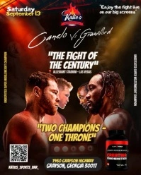 canelo álvarez vs crawford Instagram Portrait template