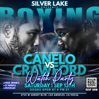 Canelo Alvarez vs Terence Crawford Boxing Championship Match Watch Party Instagram Post Template
