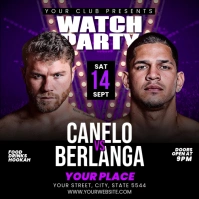 Canelo Alvarez vs.Edgar Berlanga Instagram Post template