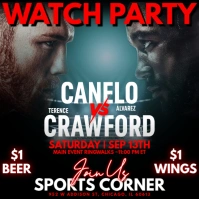 Canelo vs Crawford Boxing Watch Party Instagram Post Template