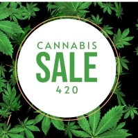 cannabis sale Logo template